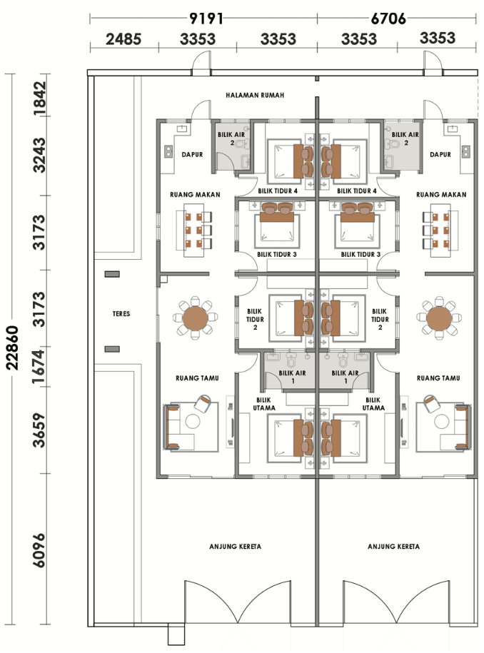 Floor Plan for Type A